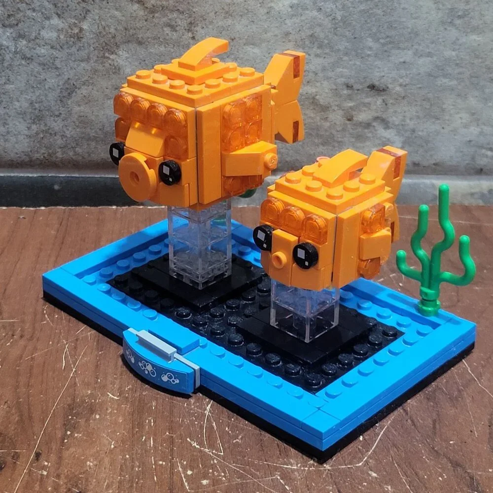 LEGO BrickHeadz Goldfish 40442 Built Display Set 2021